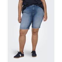 ONLY CARMAKOMA Willy Denim Shorts - Medium Blue Denim ONLY CARMAKOMA Willy Denim Shorts - Medium Blue Denim