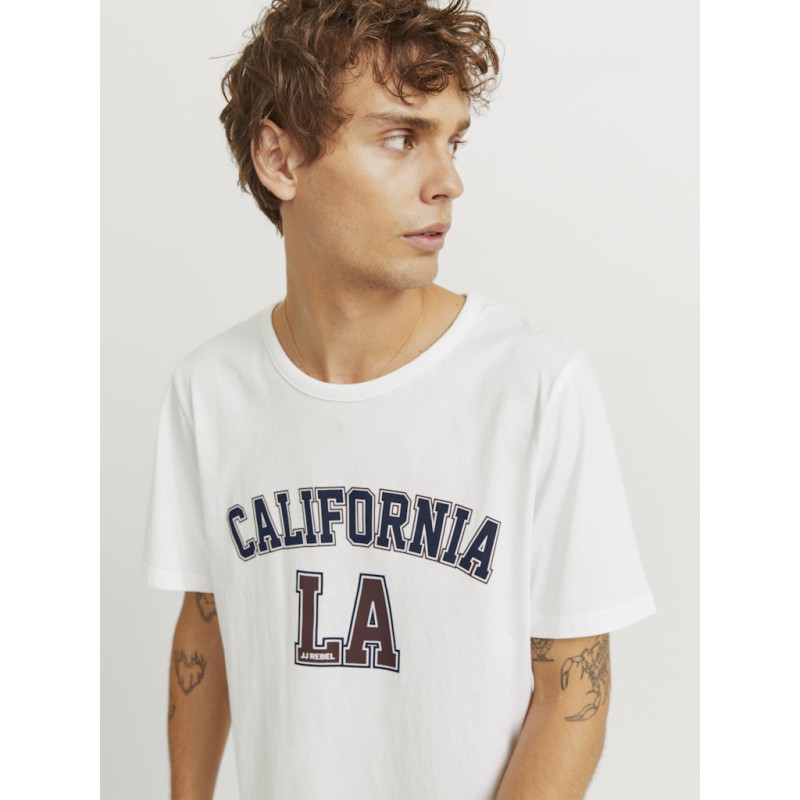 JJ REBEL Owen T-shirt - Hvid JJ REBEL Owen T-shirt - Hvid