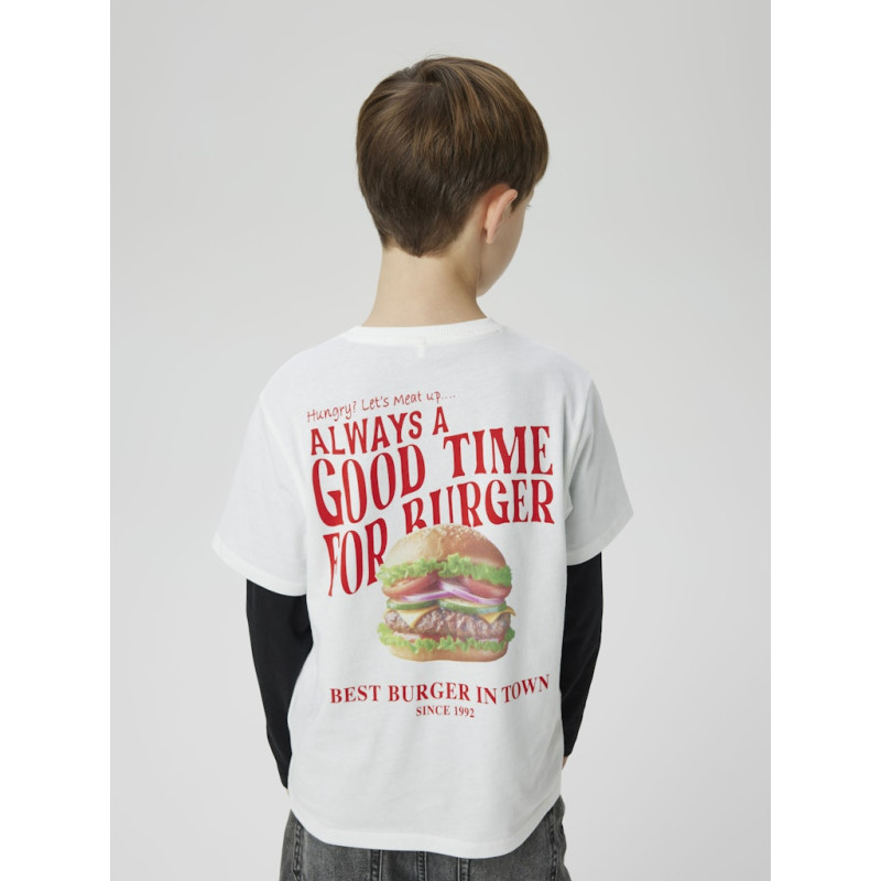 NAME IT KIDS Duster T-shirt - Bright White