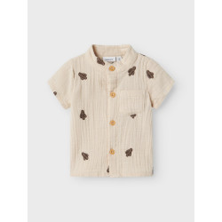 NAME IT BABY Joshua S/S Skjorte - Peyote