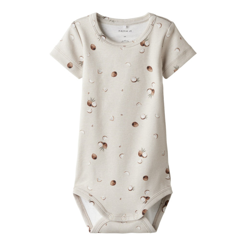 NAME IT BABY Huxley S/S Bodystocking - Peyote NAME IT BABY Huxley S/S Bodystocking - Peyote