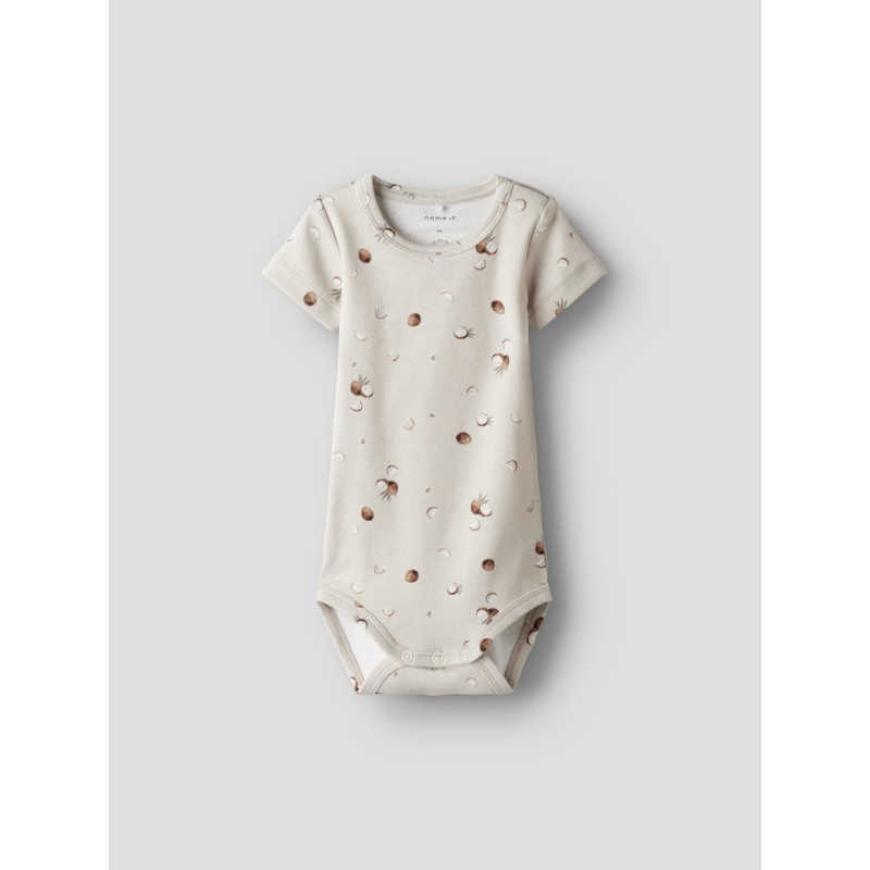 NAME IT BABY Huxley S/S Bodystocking - Peyote NAME IT BABY Huxley S/S Bodystocking - Peyote