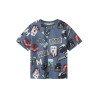 NAME IT KIDS Map Minecraft T-shirt - Blue Mirage