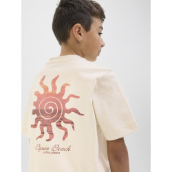 JACK & JONES JUNIOR Canggu Summer Picture T-shirt - Ecru JACK & JONES JUNIOR Canggu Summer Picture T-shirt - Ecru