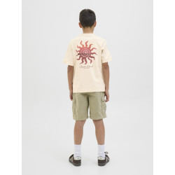 JACK & JONES JUNIOR Canggu Summer Picture T-shirt - Ecru JACK & JONES JUNIOR Canggu Summer Picture T-shirt - Ecru