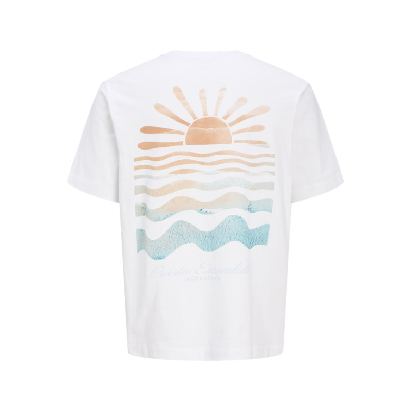 JACK & JONES JUNIOR Canggu Summer Picture T-shirt - Bright White JACK & JONES JUNIOR Canggu Summer Picture T-shirt - Bright White