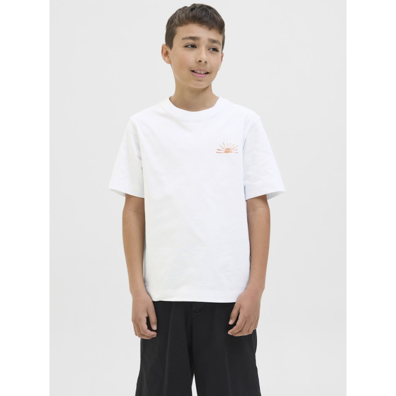 JACK & JONES JUNIOR Canggu Summer Picture T-shirt - Bright White JACK & JONES JUNIOR Canggu Summer Picture T-shirt - Bright White