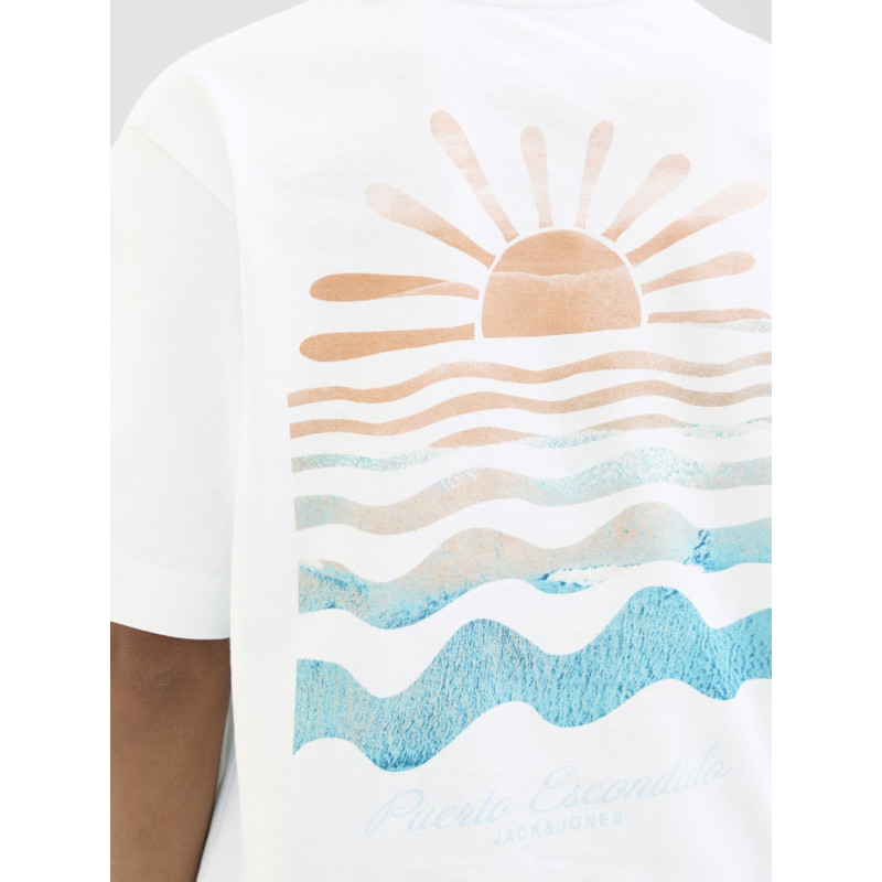 JACK & JONES JUNIOR Canggu Summer Picture T-shirt - Bright White JACK & JONES JUNIOR Canggu Summer Picture T-shirt - Bright White