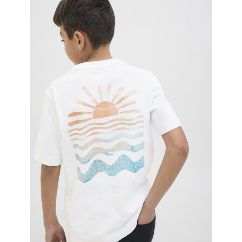 JACK & JONES JUNIOR Canggu Summer Picture T-shirt - Bright White JACK & JONES JUNIOR Canggu Summer Picture T-shirt - Bright White