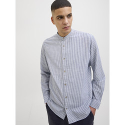 JACK & JONES ESSENTIALS Summer Band Hør Skjorte - Infinity