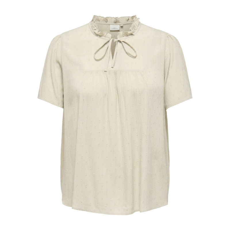 ONLY CARMAKOMA Eleanor S/S Top - Pumice Stone