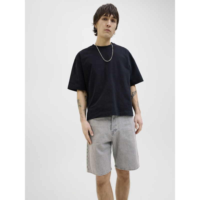 JACK & JONES Alex Baggy Denim Shorts - Grey Denim