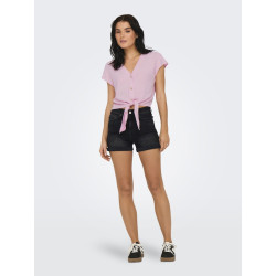 ONLY Siesta S/S Hør Bindeskjorte - Pirouette ONLY Siesta S/S Hør Bindeskjorte - Pirouette