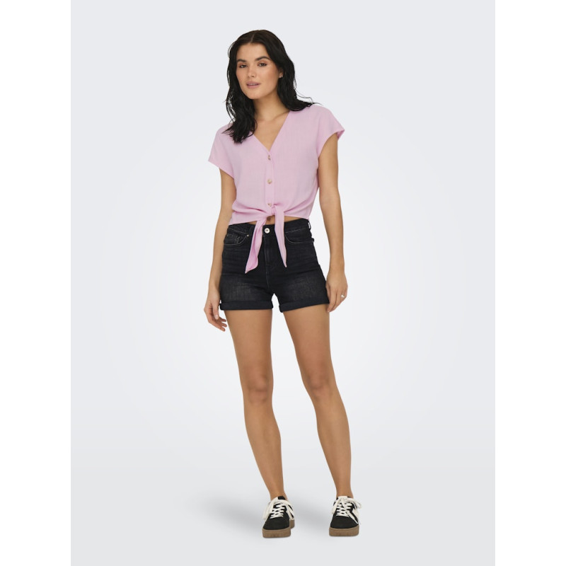 ONLY Siesta S/S Hør Bindeskjorte - Pirouette ONLY Siesta S/S Hør Bindeskjorte - Pirouette