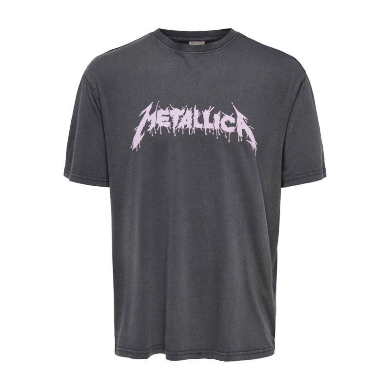 ONLY & SONS Metallica T-shirt - Grey Pinstripe / 2008-2009 ONLY & SONS Metallica T-shirt - Grey Pinstripe / 2008-2009
