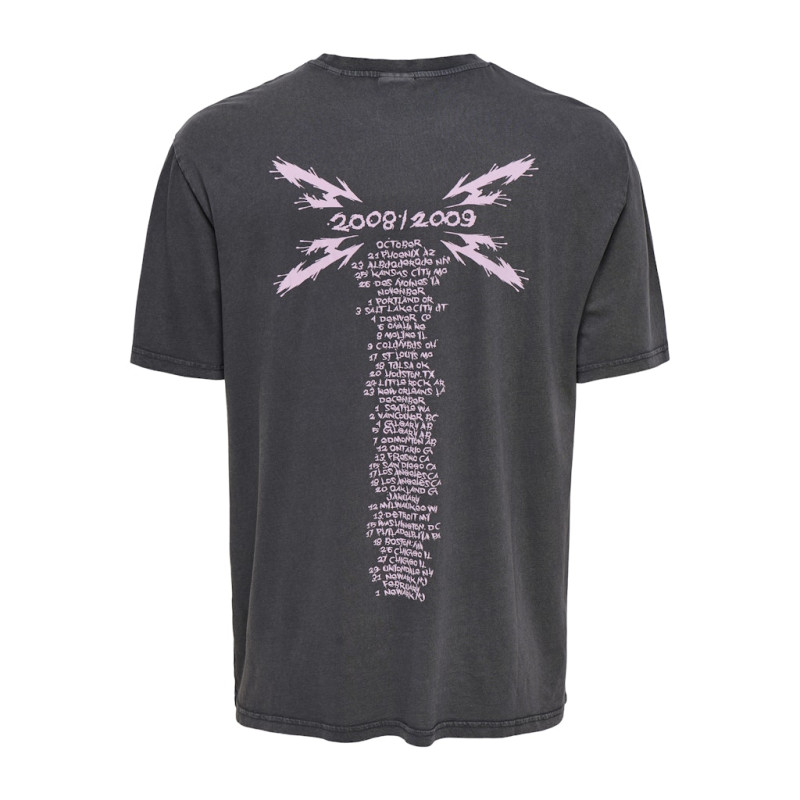 ONLY & SONS Metallica T-shirt - Grey Pinstripe / 2008-2009 ONLY & SONS Metallica T-shirt - Grey Pinstripe / 2008-2009