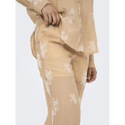 JDY Theo Broderede Bukser - Latté