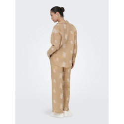 JDY Theo L/S Broderet Skjorte - Latté