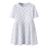 NAME IT MINI Fiona S/S Kjole - Bright White / Flowers