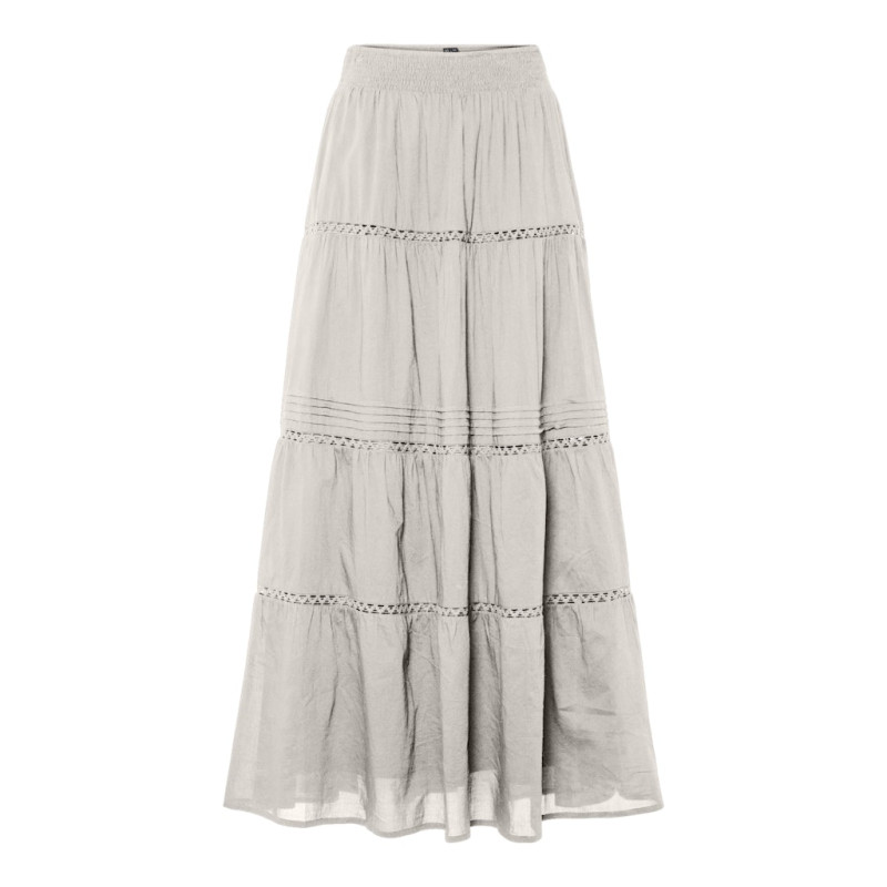 PIECES Astrid Maxi Nederdel - White Sand PIECES Astrid Maxi Nederdel - White Sand