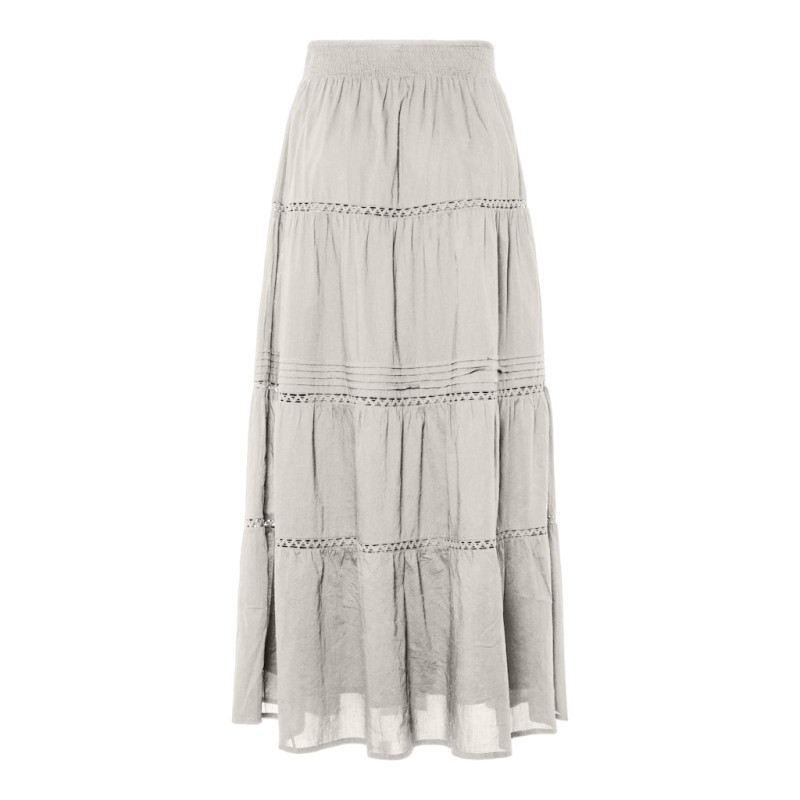 PIECES Astrid Maxi Nederdel - White Sand PIECES Astrid Maxi Nederdel - White Sand