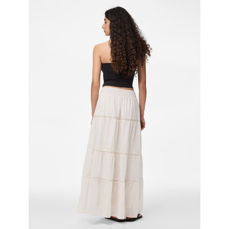 PIECES Astrid Maxi Nederdel - White Sand PIECES Astrid Maxi Nederdel - White Sand