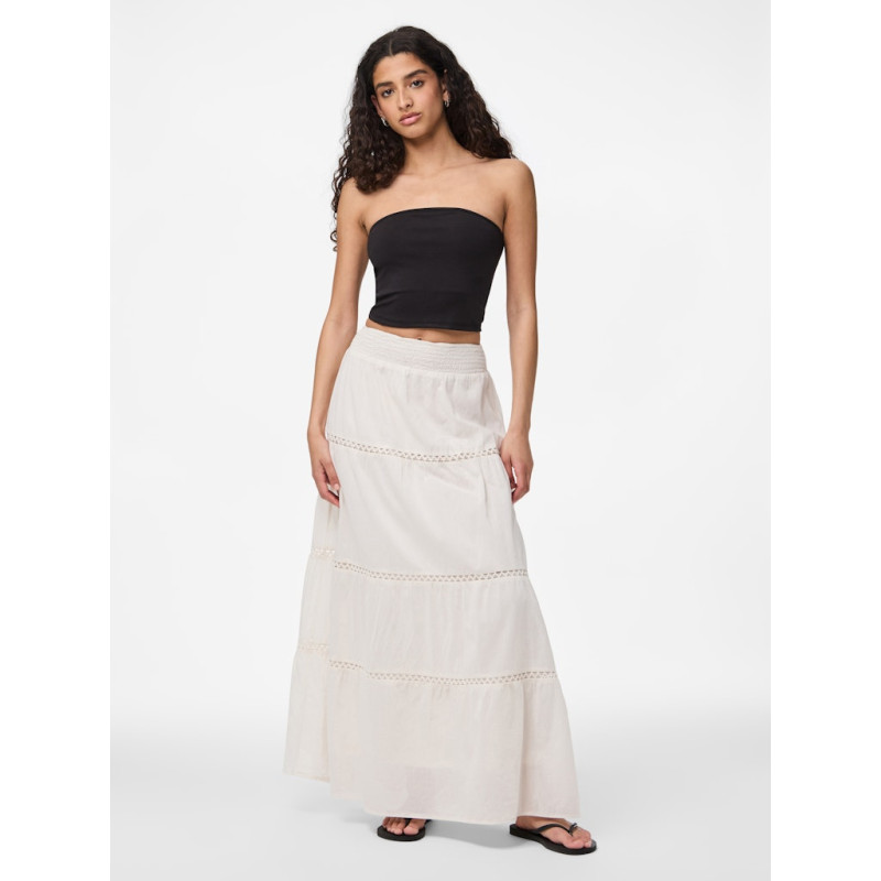 PIECES Astrid Maxi Nederdel - White Sand PIECES Astrid Maxi Nederdel - White Sand