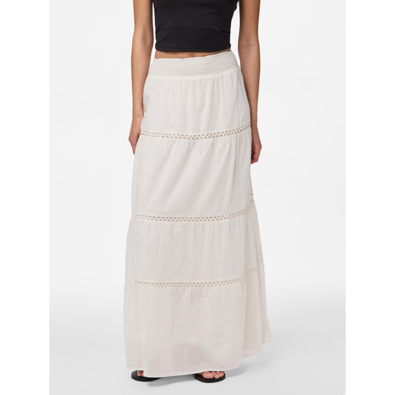 PIECES Astrid Maxi Nederdel - White Sand PIECES Astrid Maxi Nederdel - White Sand
