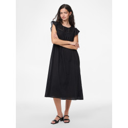 PIECES Astrid S/L Kjole - Sort