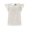PIECES Astrid S/L Top - White Sand