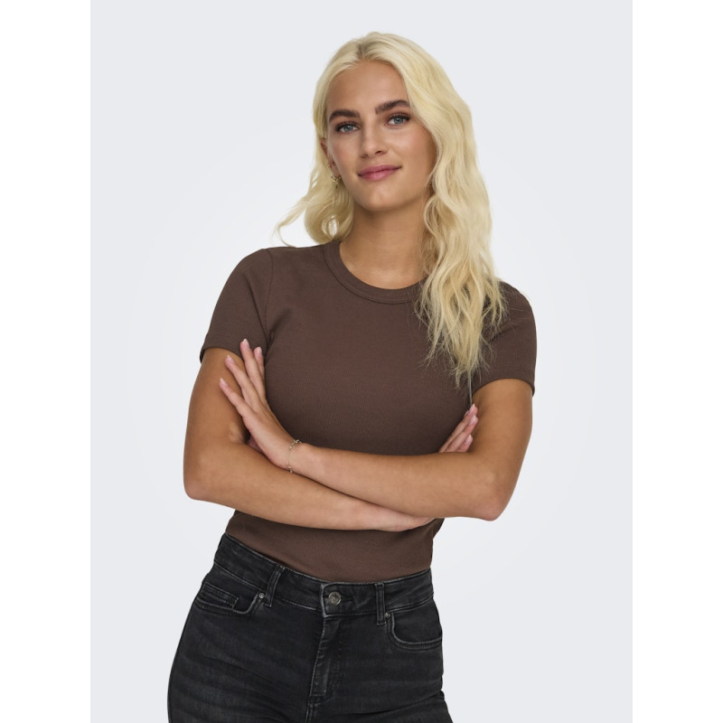 ONLY Val T-shirt - Chicory Coffee