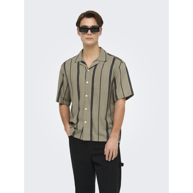 ONLY & SONS Stephan Skjorte - Laurel Oak / Dark Sapphire