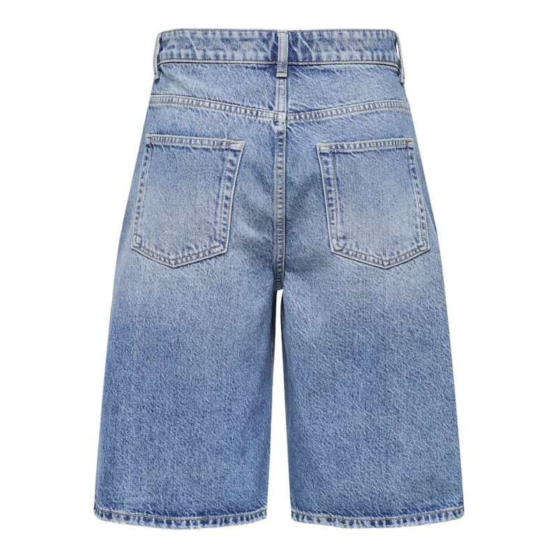 ONLY Mate Lange Denim Shorts - Medium Blue Denim