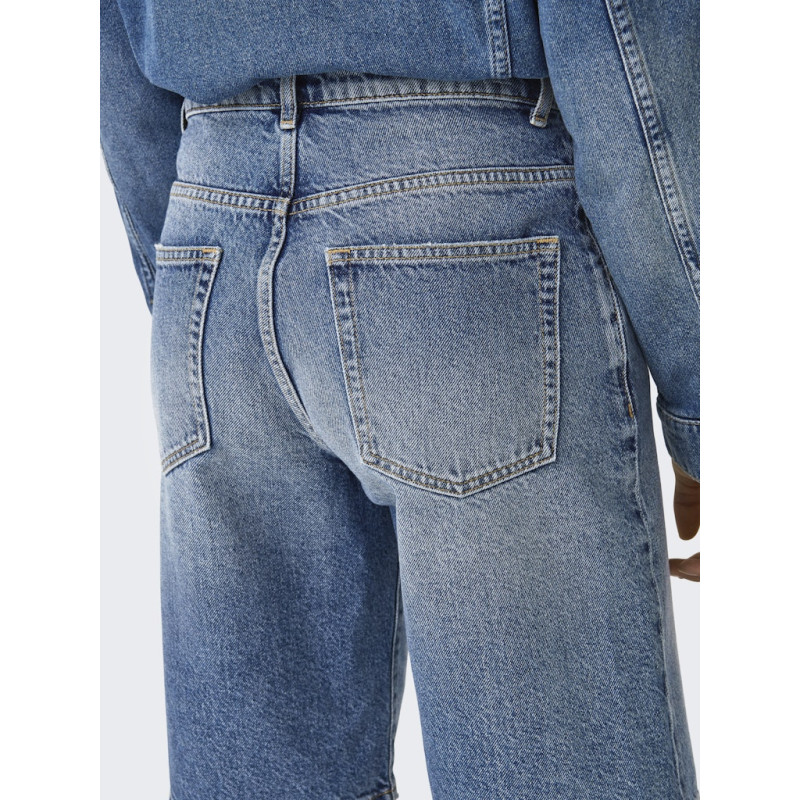 ONLY Mate Lange Denim Shorts - Medium Blue Denim