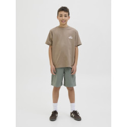 JACK & JONES JUNIOR Retreat Typographic T-shirt - Desert Taupe