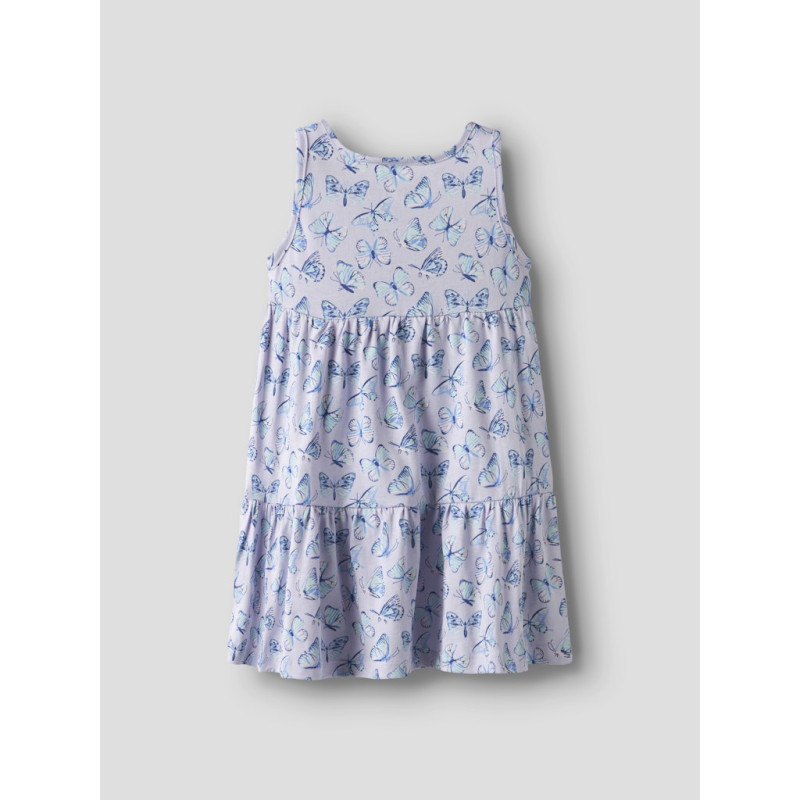 NAME IT MINI Vigga Kjole - Purple Heather / Butterflies