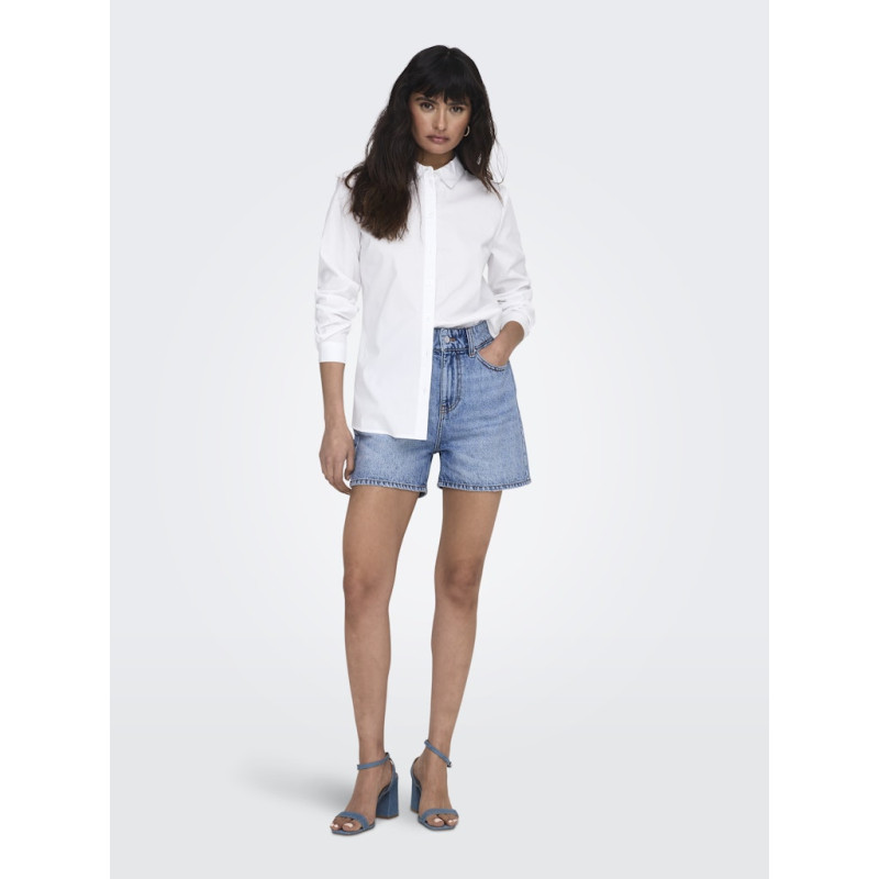 JDY Mio L/S Skjorte - White