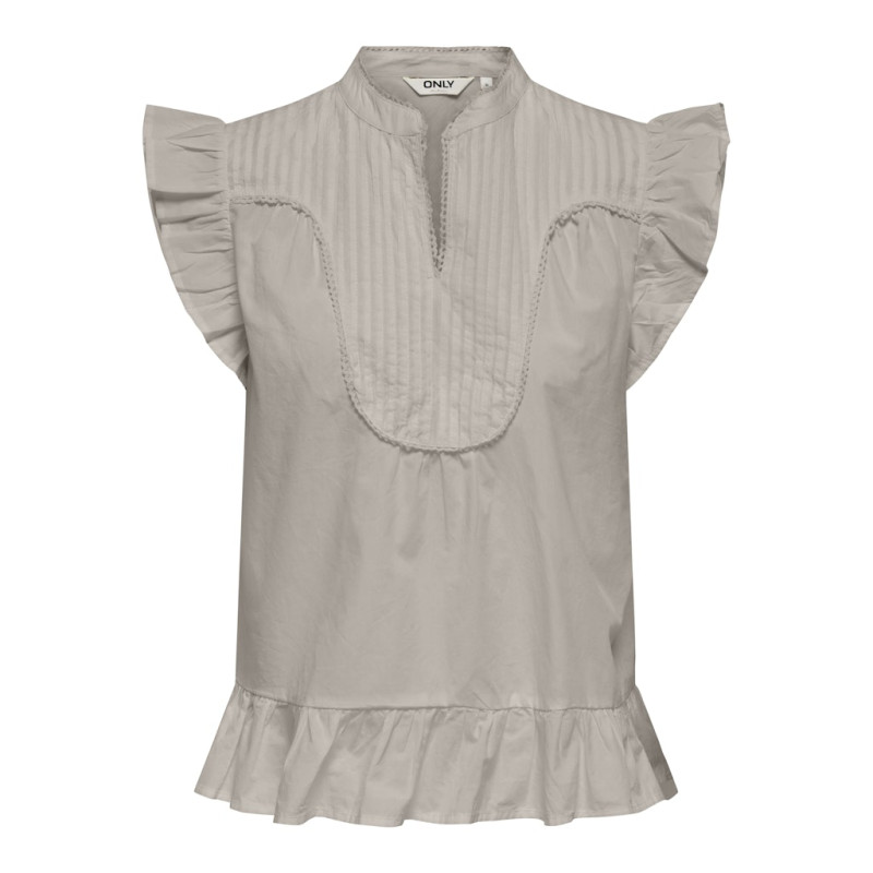 ONLY Adda S/L Top - Chateau Gray