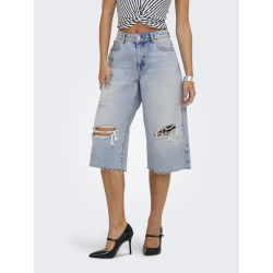 ONLY Cobain Capri Bukser - Light Blue Denim
