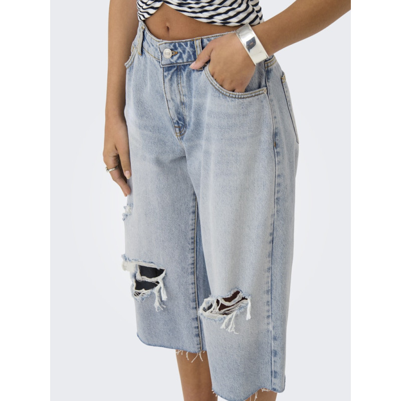 ONLY Cobain Capri Bukser - Light Blue Denim