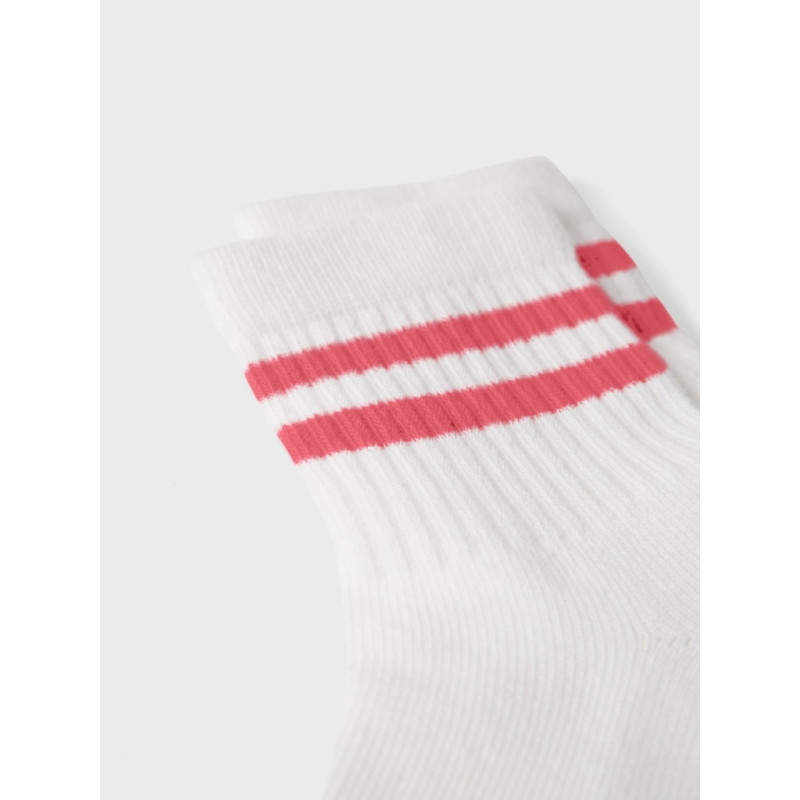 NAME IT MINI Jalma Strømper - Bright White / Rupture Rose