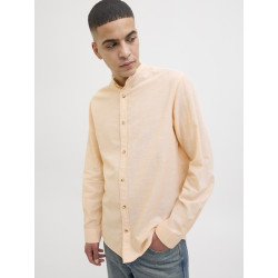 JACK & JONES ESSENTIALS Summer Band Hør Skjorte - Peach Parfait