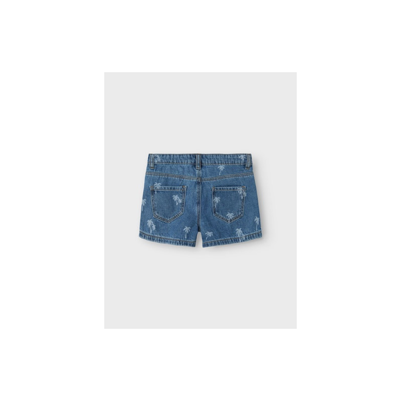 NAME IT Kids Rose Regular Denim Shorts - Medium Blue Denim