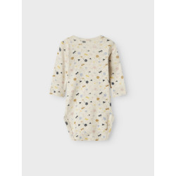 NAME IT BABY Koral L/S Bodystocking - Peyote Melange