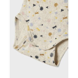 NAME IT BABY Koral L/S Bodystocking - Peyote Melange