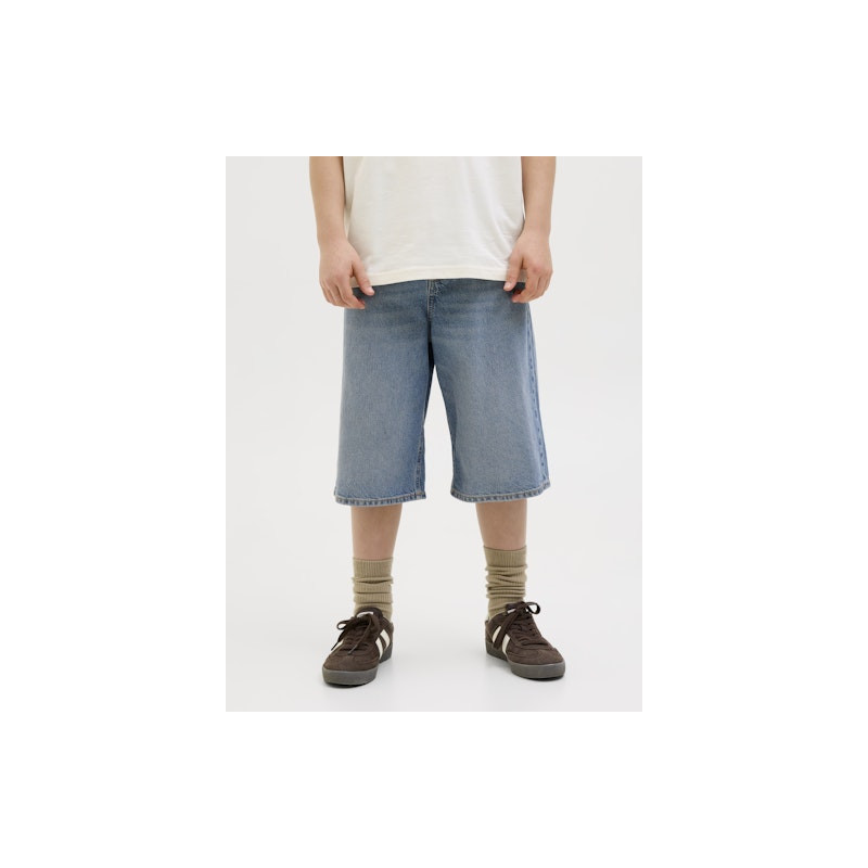 JACK & JONES JUNIOR Ron Orginal Baggy Denim Shorts 203 - Blue Denim