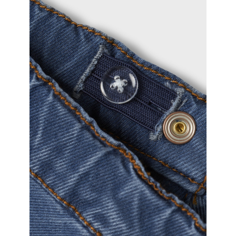 NAME IT BABY Rose Broderede Jeans 5321 - Medium Blue Denim / Moth