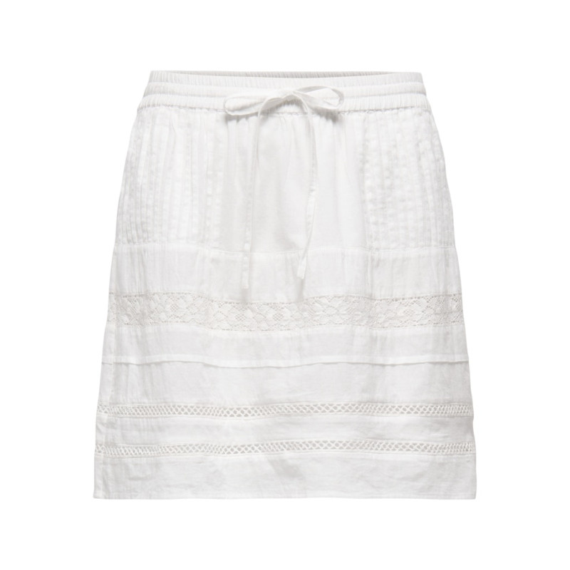 ONLY Lynden Kort Nederdel - Cloud Dancer