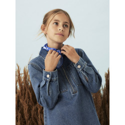 NAME IT KIDS Astrid L/S Denim Kjole - Medium Blue Denim